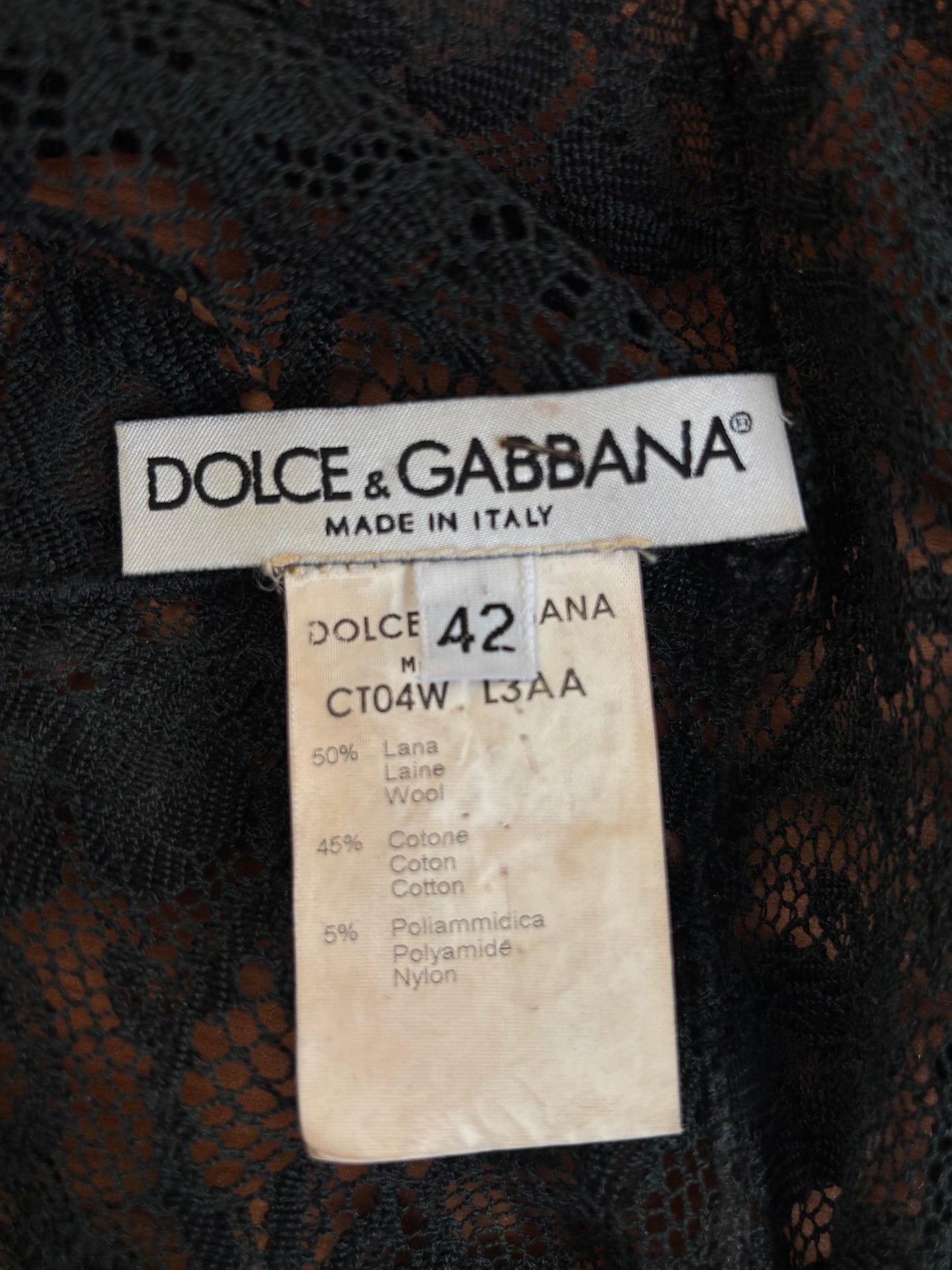 Dolce and Gabbana fw 2001 top